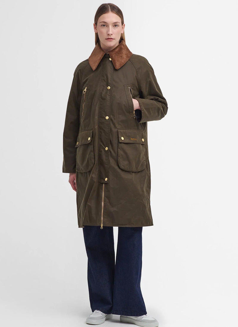 Waxed Cotton Barbour Tall Jacket Barbour Mull Long Waxed Coat With