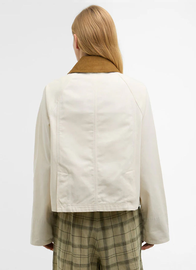 Cropped Beadnell Waxed Jacket by Barbour