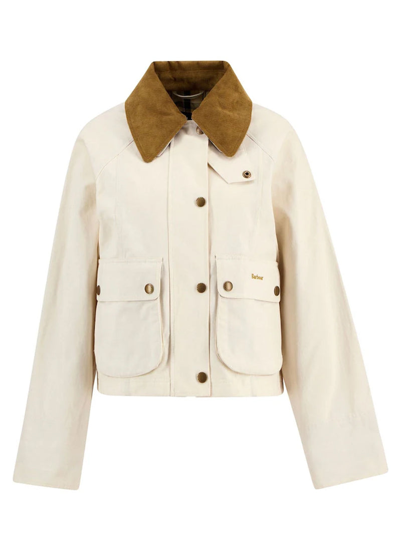 Cropped Beadnell Waxed Jacket by Barbour