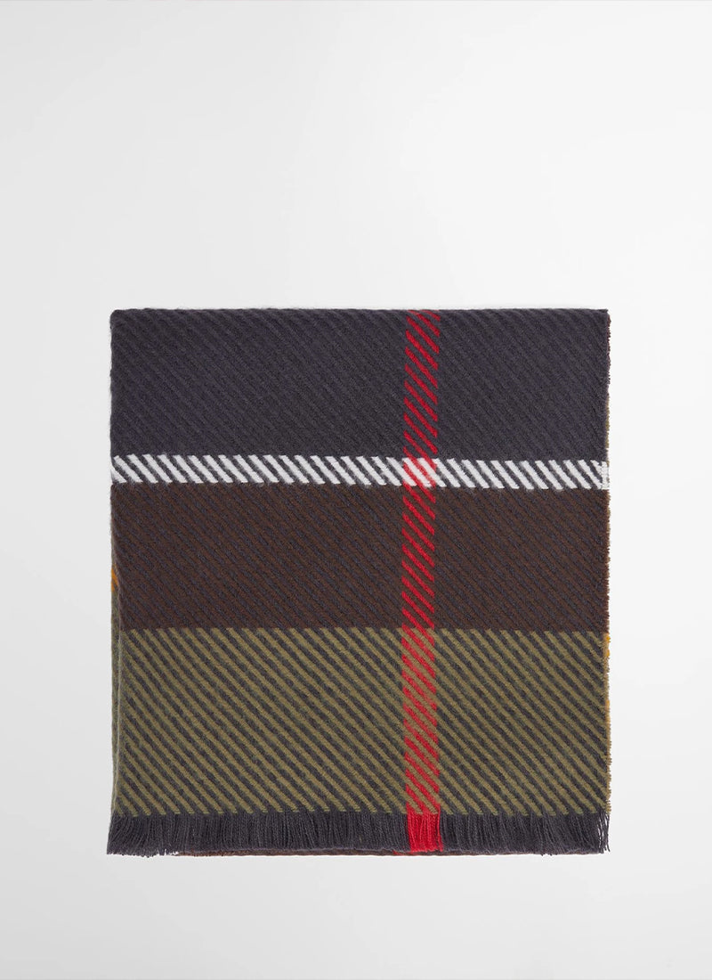 Barbour Blair Tartan Scarf Navy