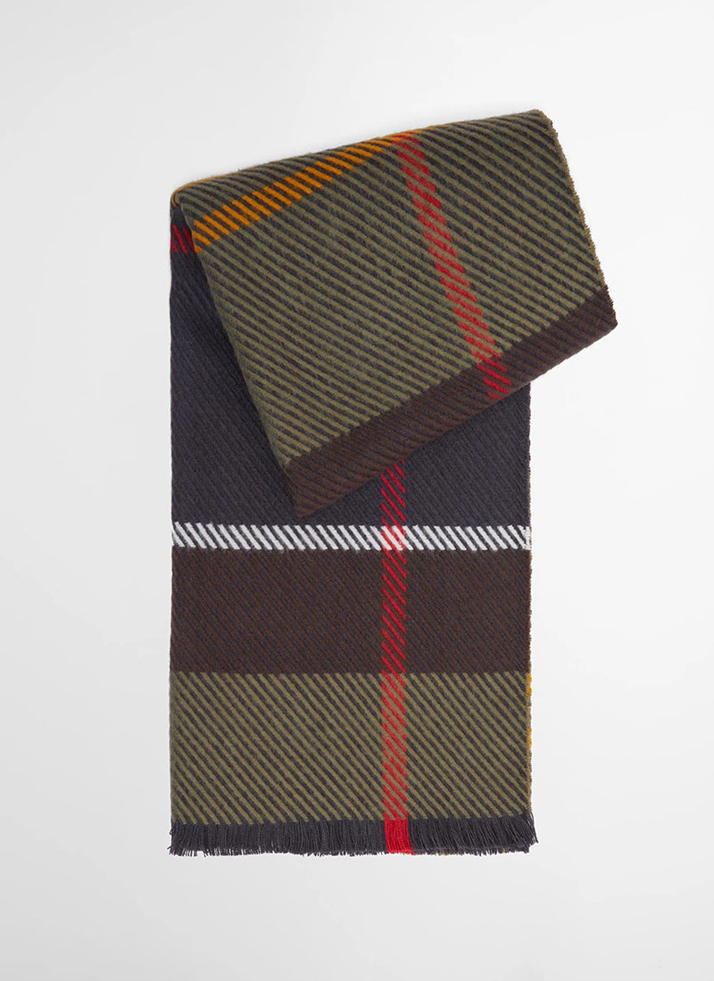 Barbour Blair Tartan Scarf Navy