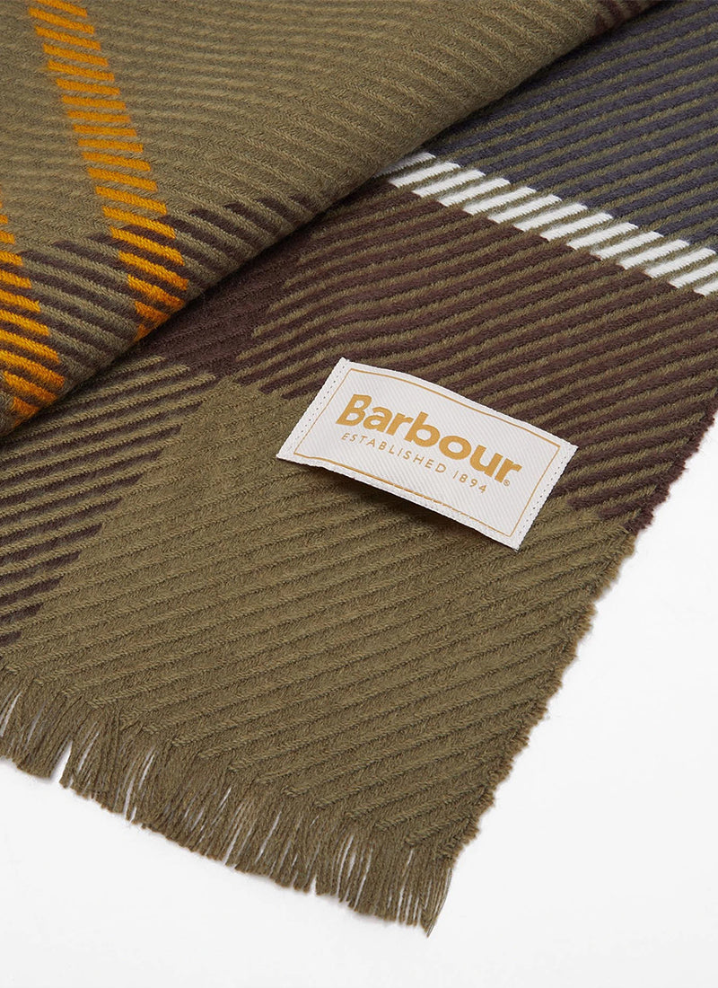 Barbour Blair Tartan Scarf Navy