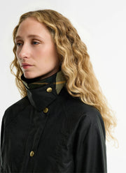 Barbour Cropped Beadnell Wax Jacket Sg
