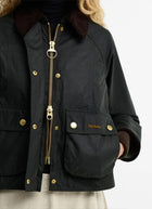 Barbour Cropped Beadnell Wax Jacket Sg