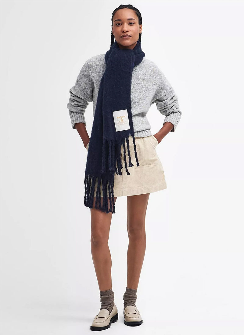 Barbour Ellison Scarf Navy