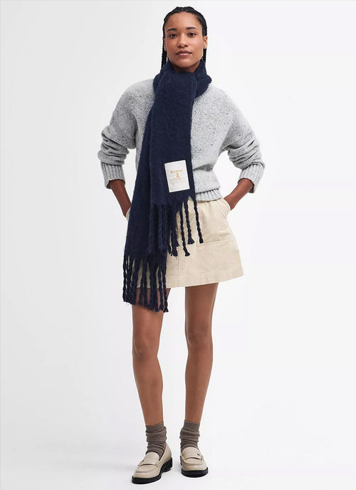 Barbour Ellison Scarf Navy