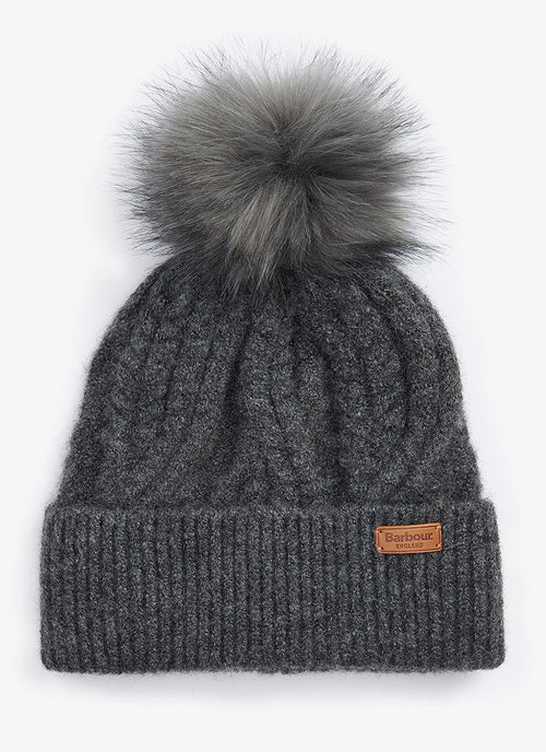 Barbour Elsdon Beanie Hat Grey