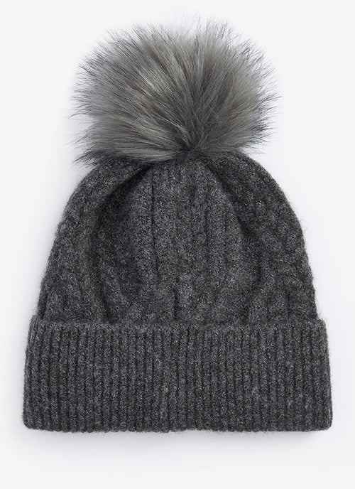 Barbour Elsdon Beanie Hat Grey