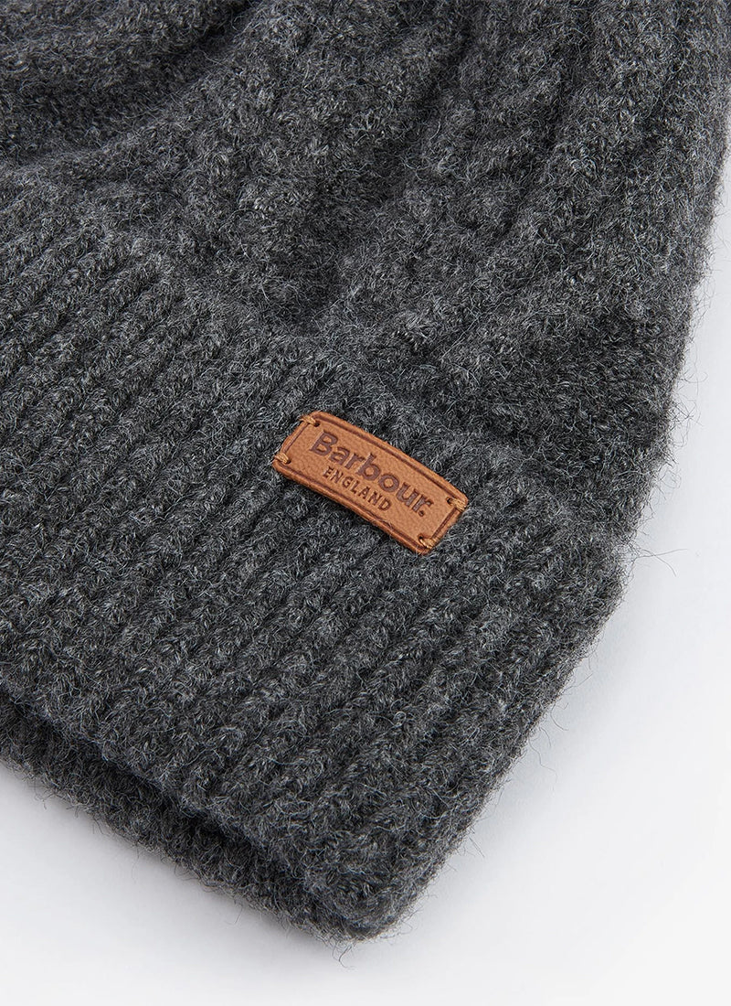 Barbour Elsdon Beanie Hat Grey