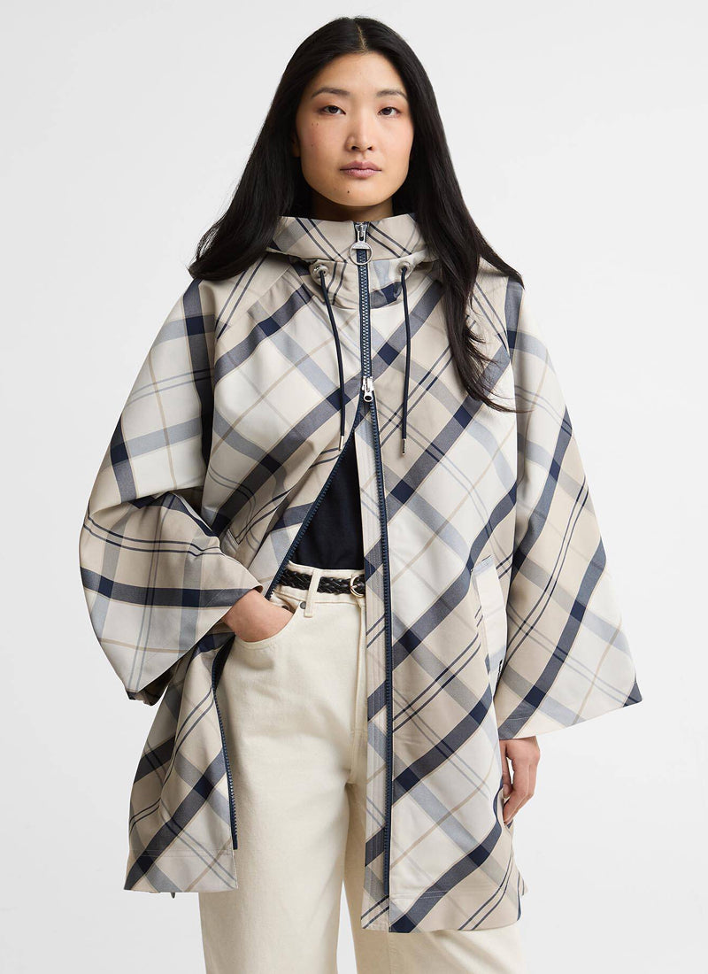 Barbour Kinsale Tartan Showerproof Cape