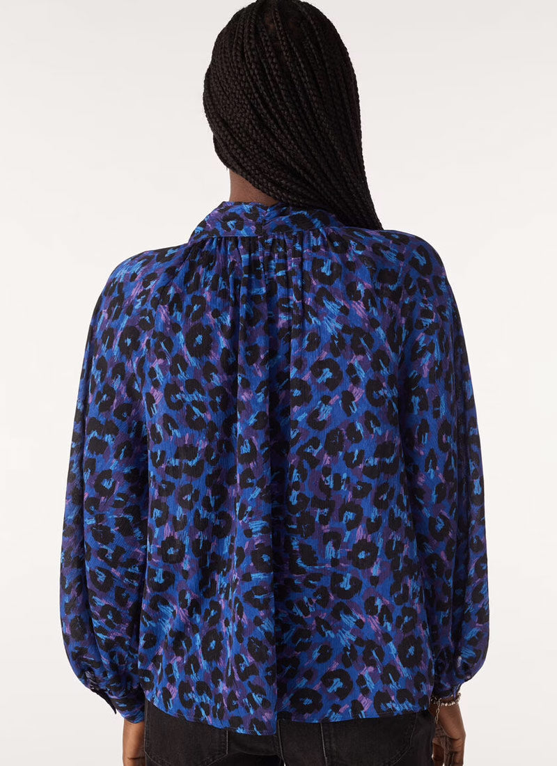 ba&sh Loma Leopard Blouse