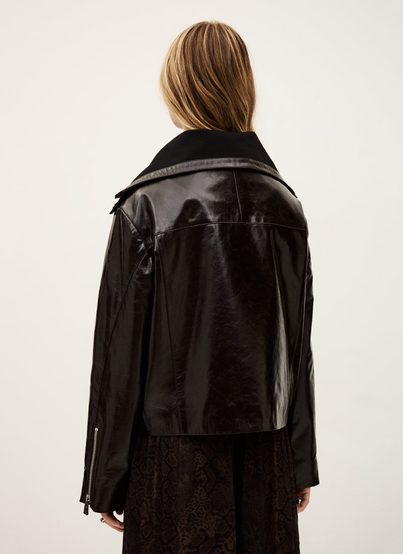 Bernie Leather Jacket by ba&sh at Andrews