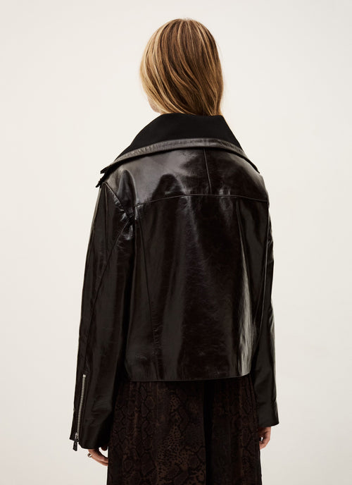 Bernie Leather Jacket by ba&sh at Andrews