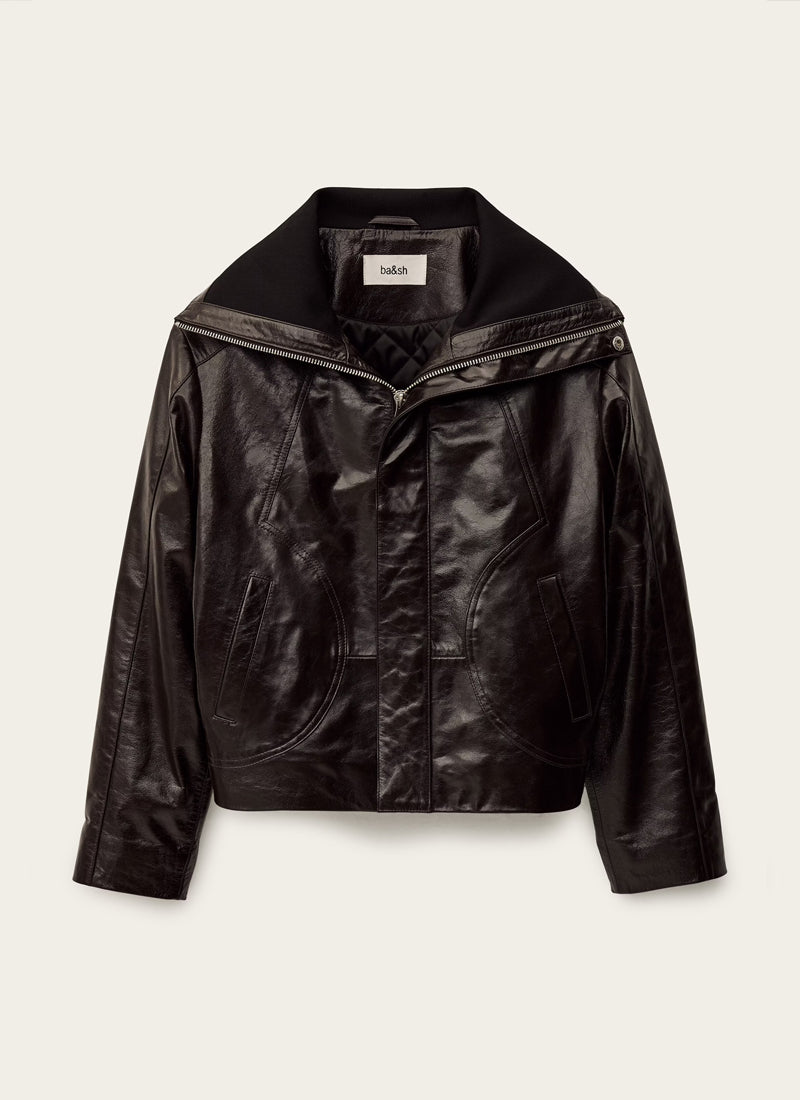 Bernie Leather Jacket by ba&sh at Andrews