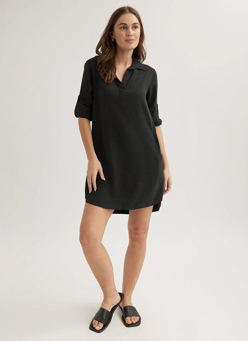 Bella Dahl Long Sleeve A-line Shirt Dress