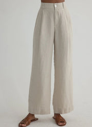 Bella Dahl Pleated Wide Leg Ankle Pant