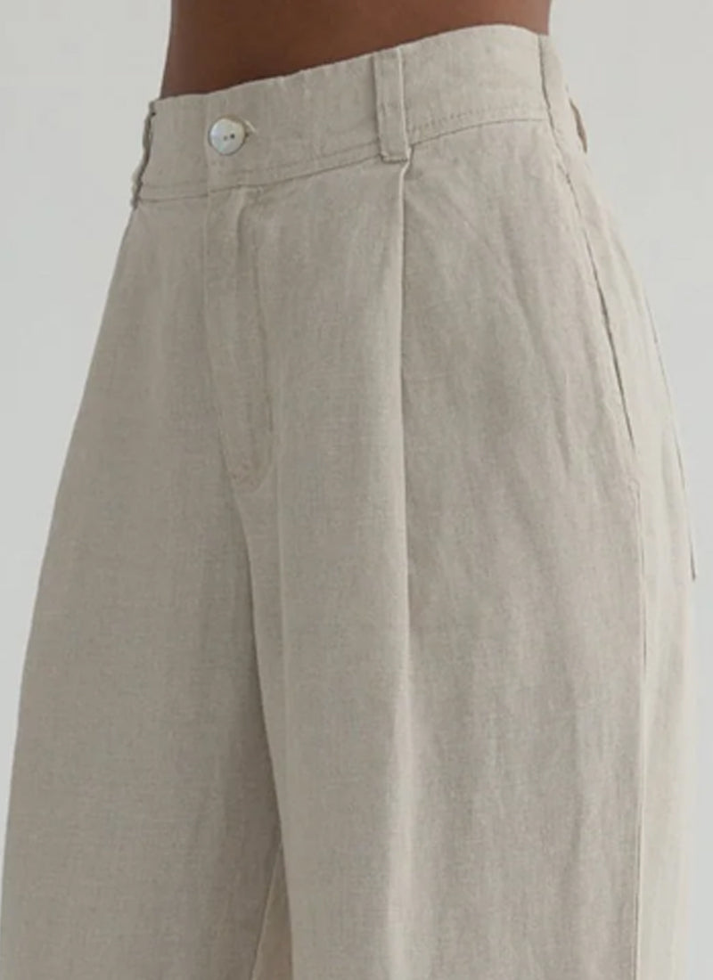 Pleated Wide Leg Ankle Pant Bella Dahl at Andrews