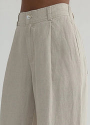Bella Dahl Pleated Wide Leg Ankle Pant