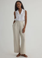 Bella Dahl Pleated Wide Leg Ankle Pant