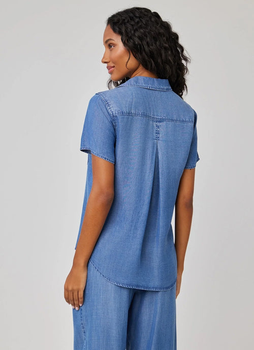 Bella Dahl Short Sleeve Pocket Button Down Shirt