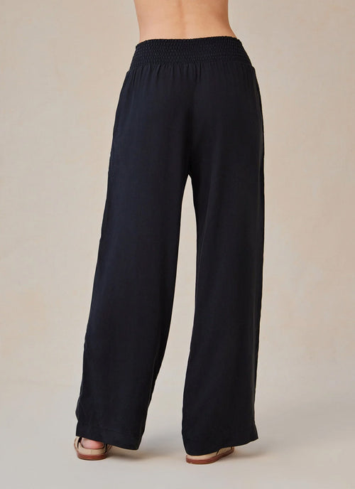 Bella Dahl Smocked Waist Wide Leg Pant