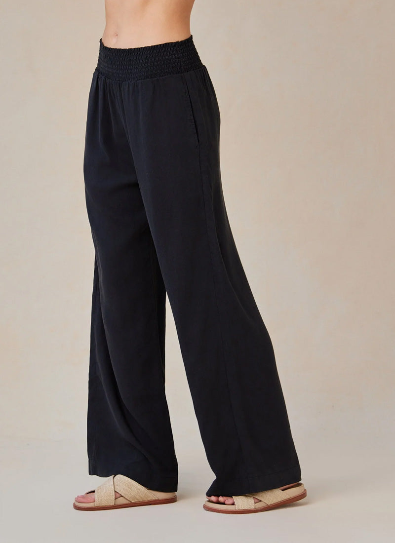 Bella Dahl Smocked Waist Wide Leg Pant