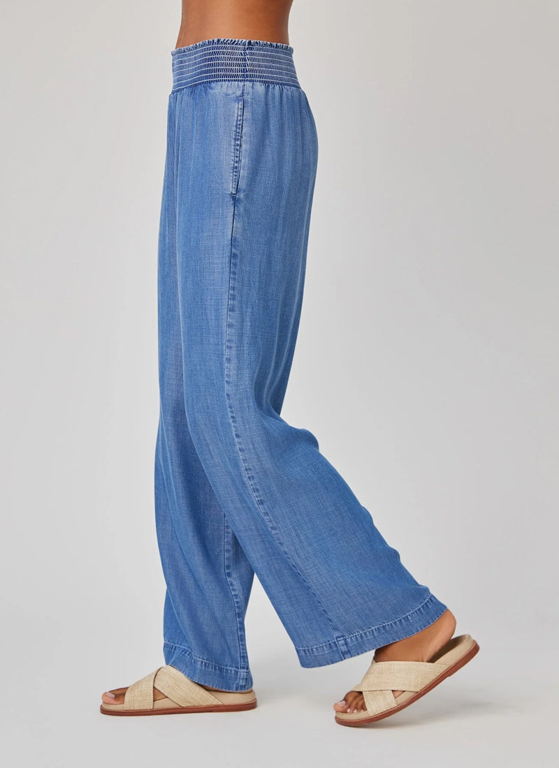 Smocked Waist Wide Leg Pant Bella Dahl Andrews 