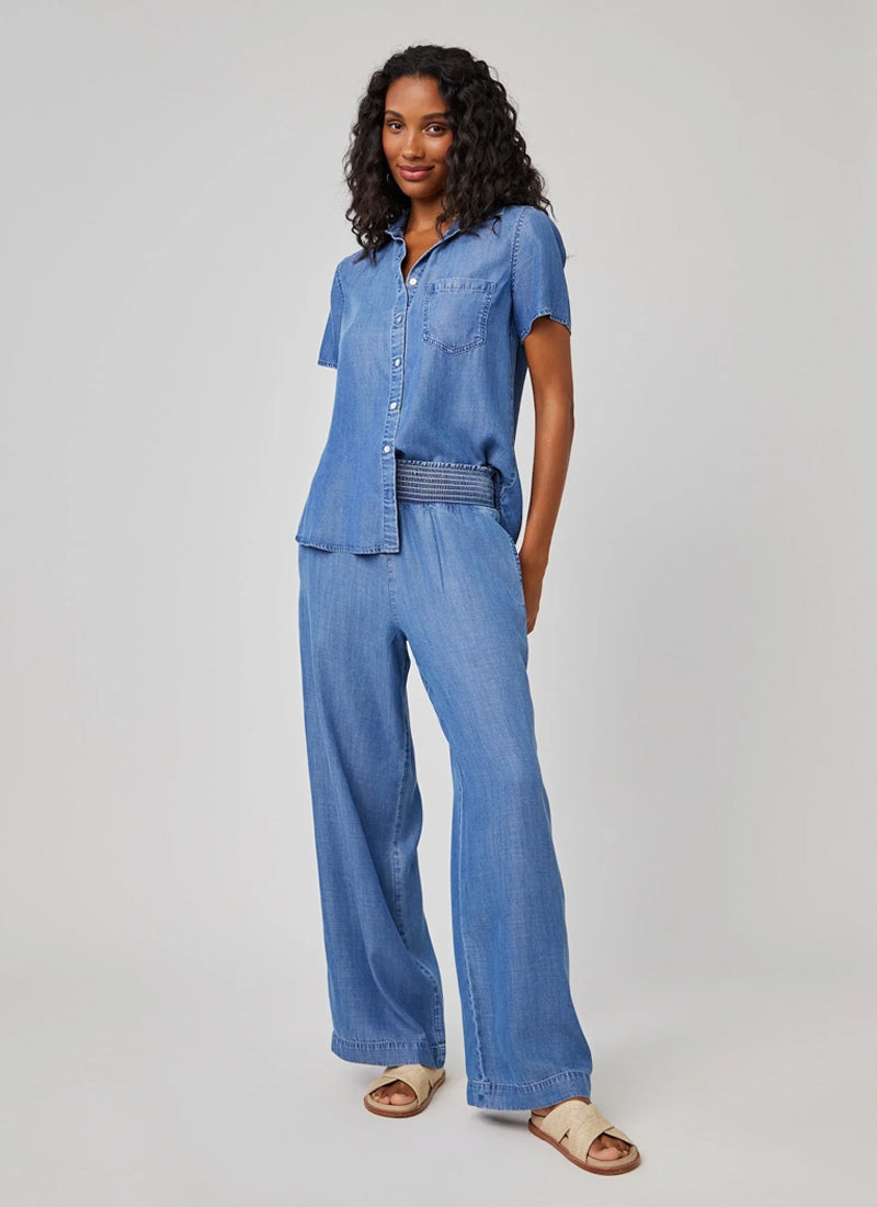 Smocked Waist Wide Leg Pant Bella Dahl Andrews 