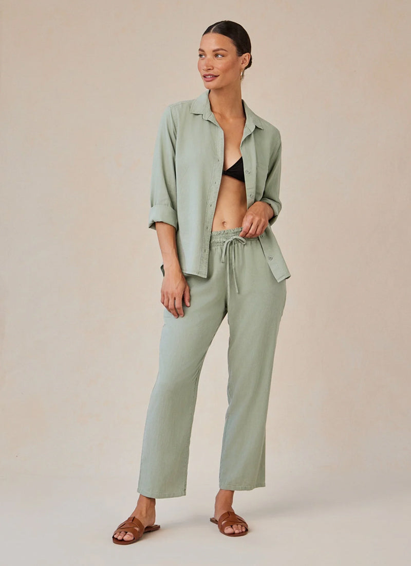 Bella Dahl Smocked Waist Wide Leg