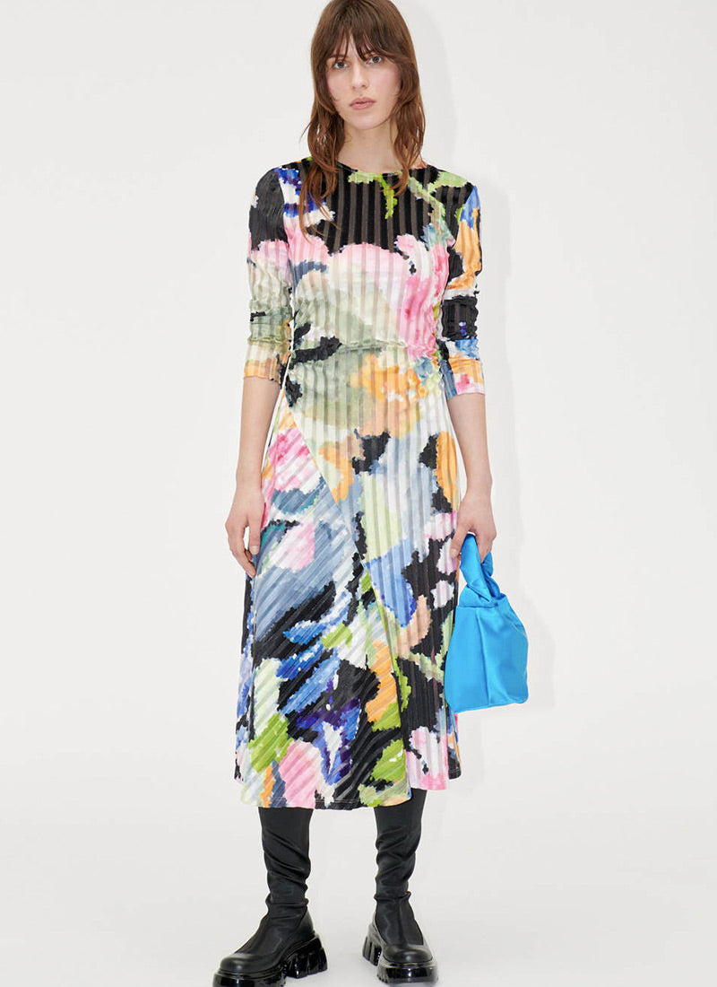 Stine Goya Blackley Artistic Floral Dress