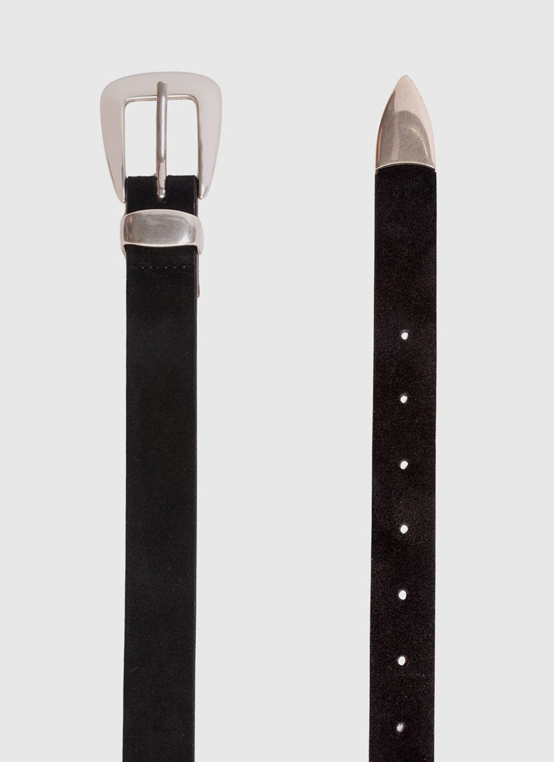 Tetra Western Suede Belt by Black Suede Studio at Andrews