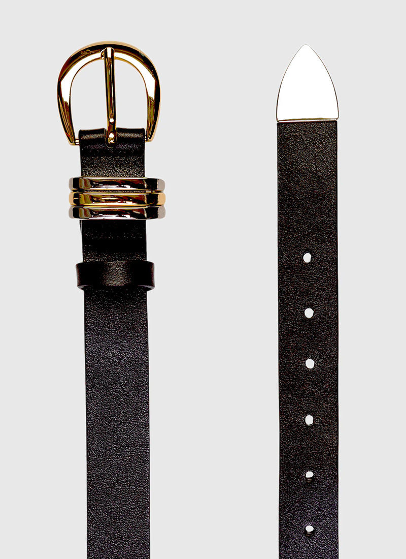 Ring Half Moon Buckle Belt by Black Suede Studio at Andrews