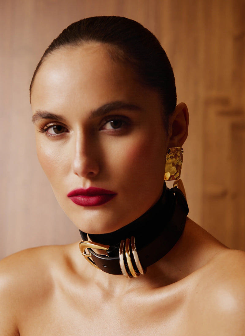 Ring Half Moon Buckle Belt by Black Suede Studio at Andrews