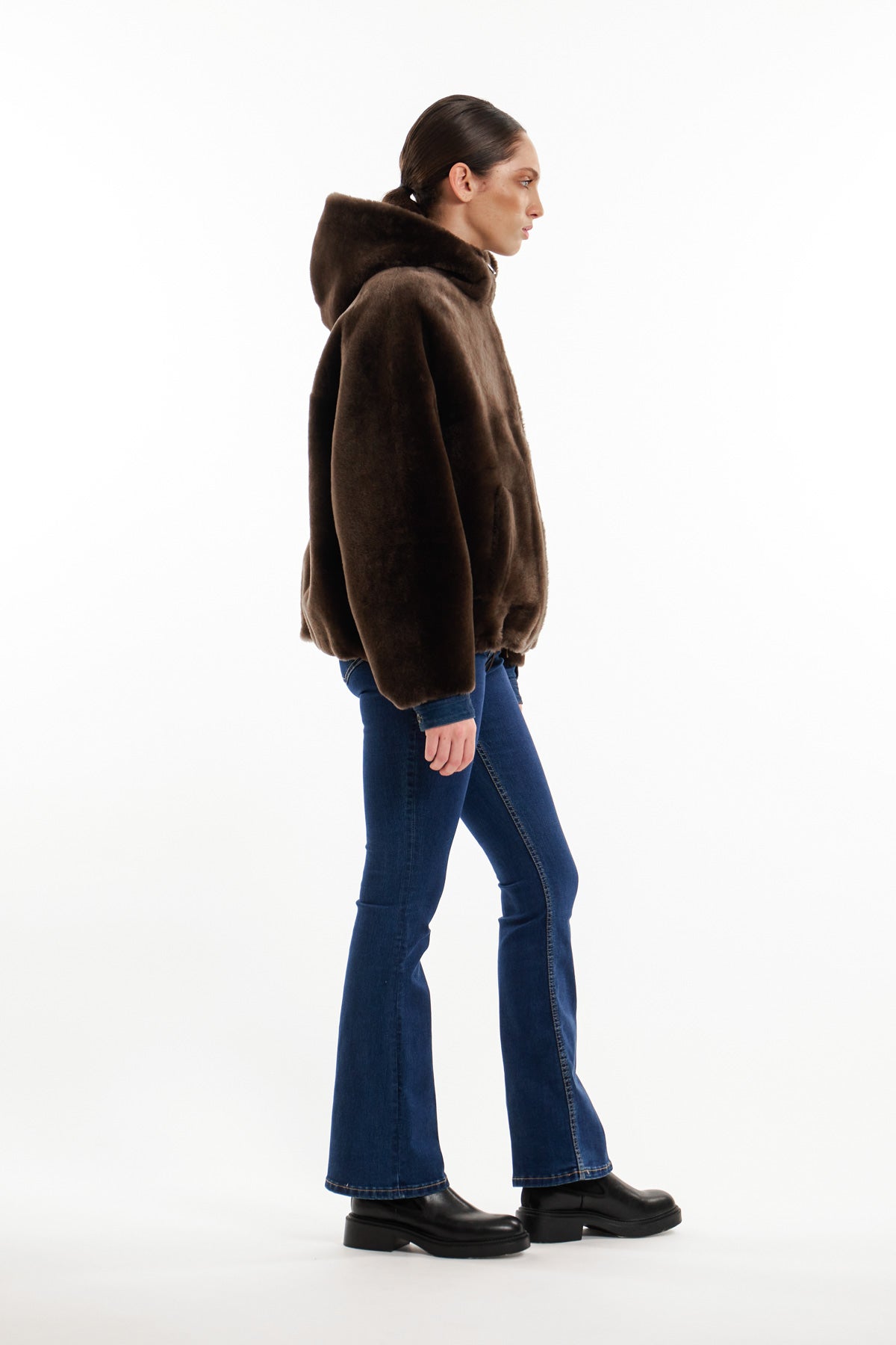 Straight Merino Reverse Shearling Jacket