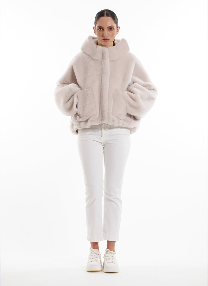 Straight Merino Shearling Jacket by BLANCHA at Andrews 
