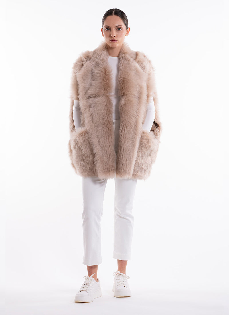  Toscana Shearling Vest by BLANCHA at Andrews 