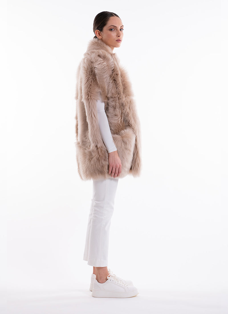  Toscana Shearling Vest by BLANCHA at Andrews 