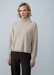 Borgogna Speckle Turtleneck