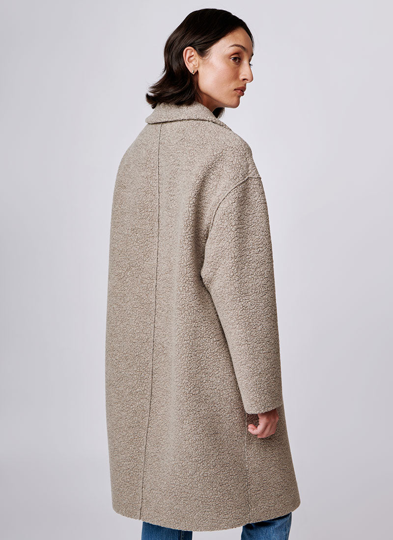 Harris Wharf Double-Breasted Bouclé Coat