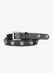 Gaani Crystal Stud Bridle Belt by Brave Leather at Andrews