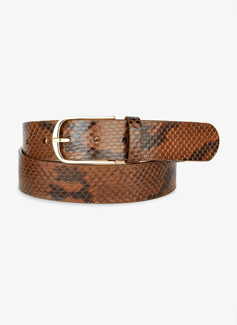 Brayan Snake Leather Belt