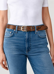 Brayan Snake Leather Belt