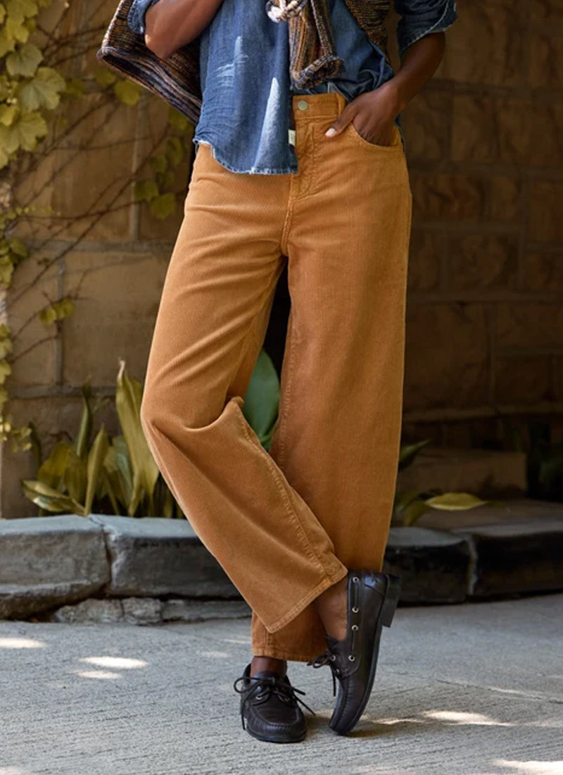 Brennan Corduroy  Barrel Leg Jeans