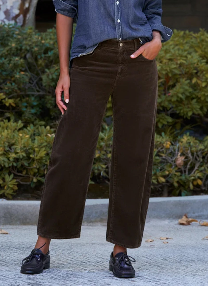 Brennan Corduroy  Barrel Leg Jeans