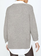 Brochu Walker V-neck Printed Layered Pullove