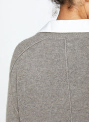 Brochu Walker V-neck Printed Layered Pullove