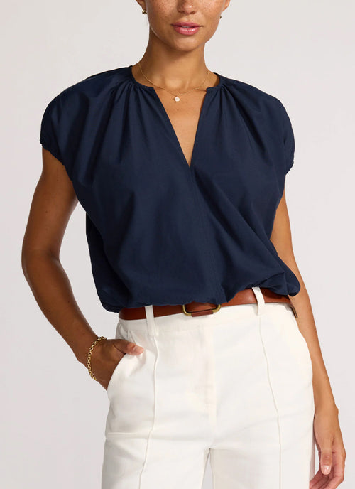 Louie Top in navy by Brochu Walker