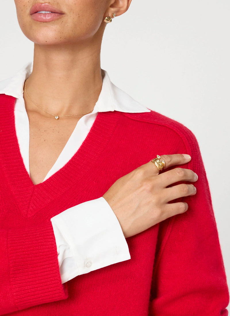 Brochu Walker The Looker Layered V-Neck Sweater