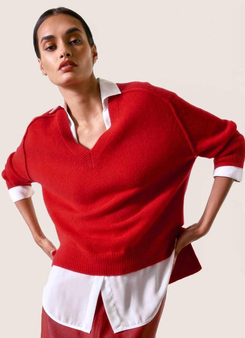 Brochu Walker The Looker Layered V-Neck Sweater