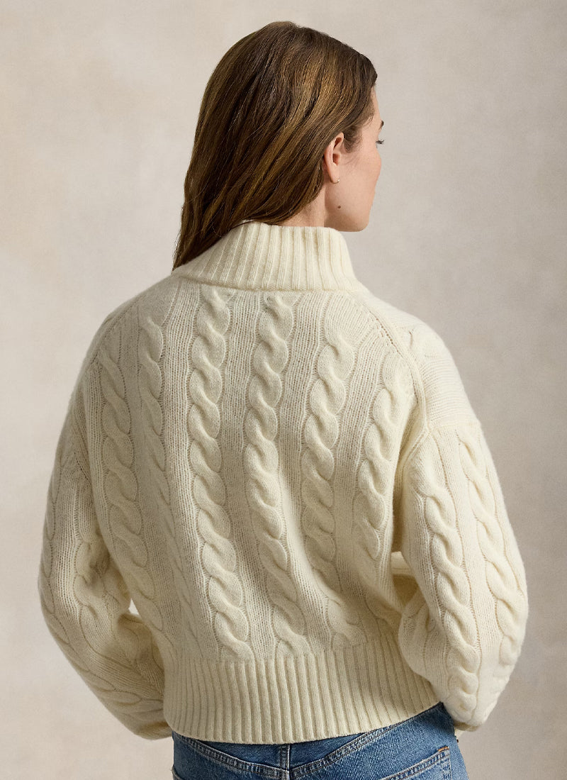 POLO RALPH LAUREN Cable Knit 1/4 Zip Sweater